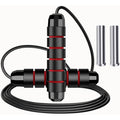 Adjustable Weighted & Non-Weighted Jump Rope with Ball Bearings - 2 Length Options, Rapid Speed Skipping Rope for Boxing, HIIT, Cardio & Strength Training - Heavy-Duty Leather-like Design with Carrying Case-like Storage Compatibility (No Power Requi