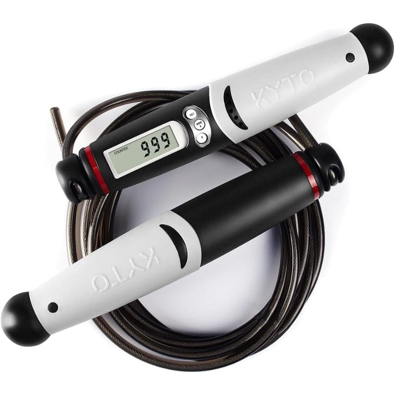 1 KYTO Jump Rope | High Speed with Counter, Steel Bearings, Adjustable Length, Speed Skipping, App Fit, Mixed Color, Non-woven Material, Gift for Adults