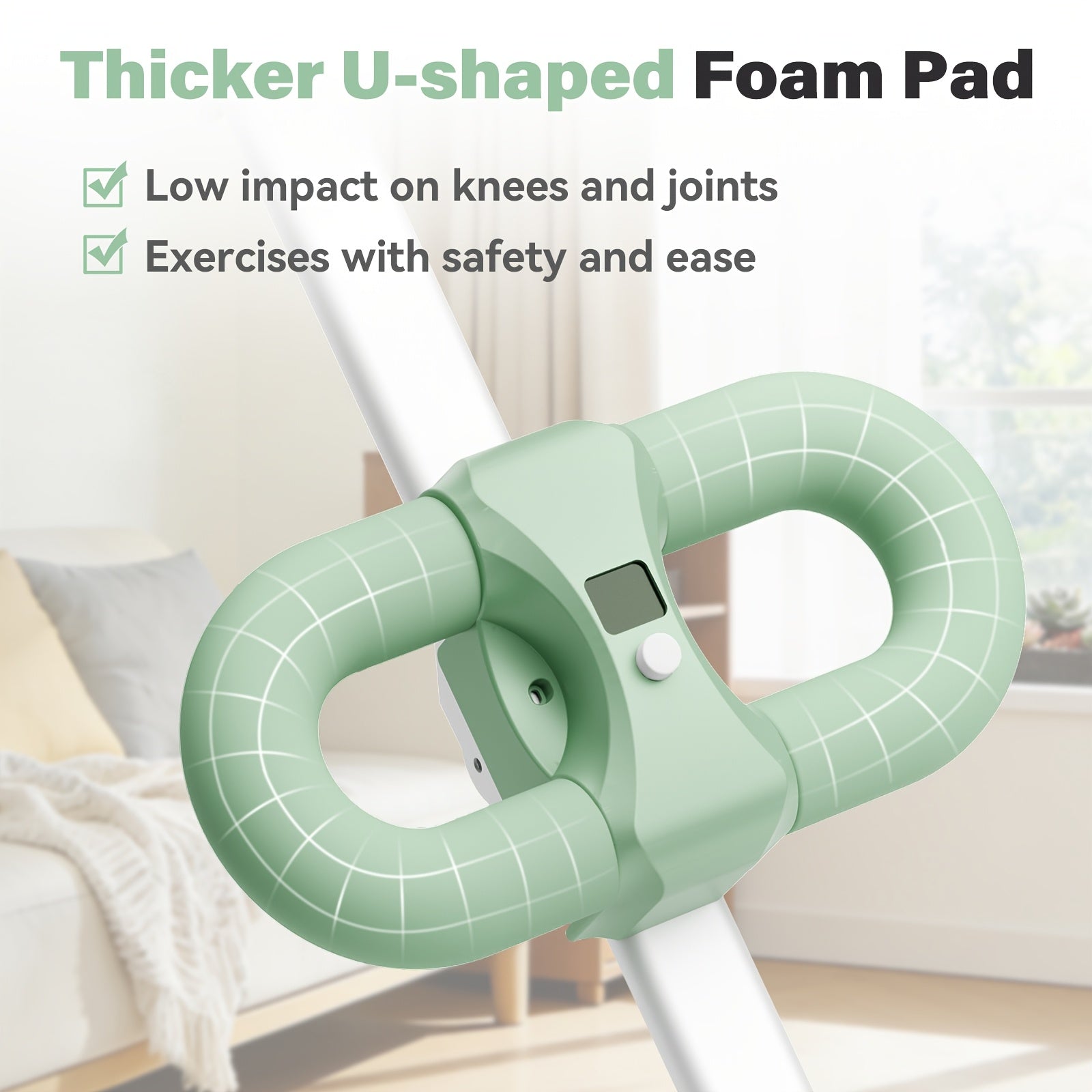 Ab Workout Machine, Folding Abdominal Crunch Machine for Home Gym, Abdominal Trainer for Men And Women, with A Pair Of Resistance Bands, Ideal for Beginners' Waist Training