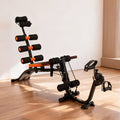 Multi-functional Segmental Fitness, Adjustable Headrest, Exercise Equipment, Abdominal Exercise Adjustable Sit-up, Sit up Exercise Equipment, Home Exercise, Abdominal Trainer, Recliner Exercise Chair, Pedal, Pull Rope