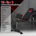 Versatile Dumbbell with Multiple Backrest Settings, Abdominal Press, Adjustable Workout Chair, Sit-Up Support Fitness Gear, Home Strength Training Apparatus for Men, Foldable Press Chair Resembling a Bird Stool