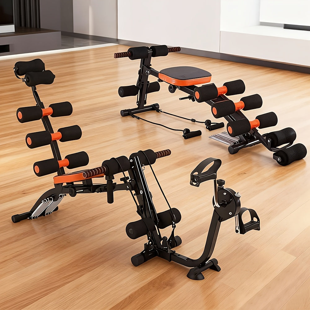 Multi-functional Segmental Fitness, Adjustable Headrest, Exercise Equipment, Abdominal Exercise Adjustable Sit-up, Sit up Exercise Equipment, Home Exercise, Abdominal Trainer, Recliner Exercise Chair, Pedal, Pull Rope