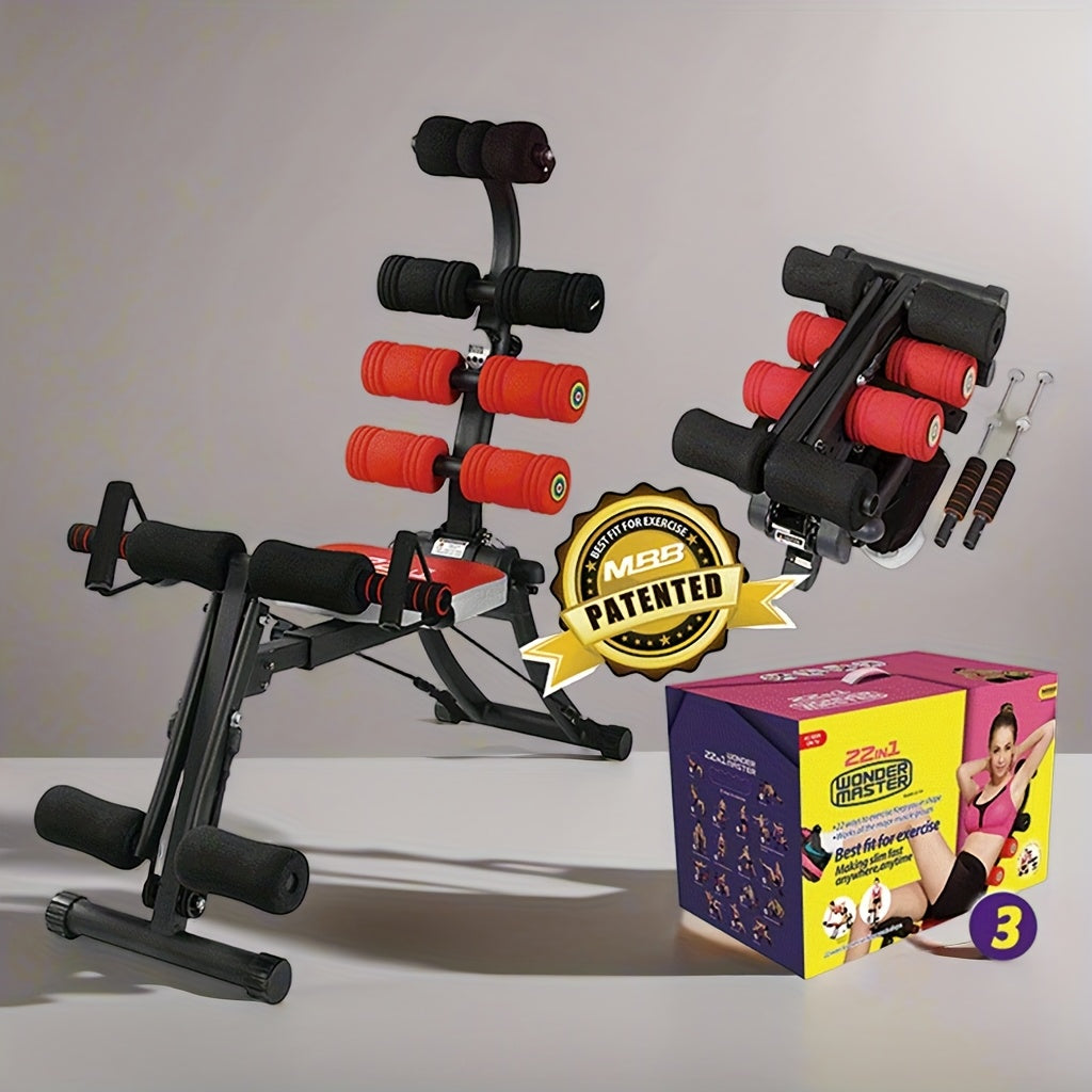 Ab Workout Equipment, Ab Machine, Multi-Functional Adjustable Ab Trainer, Ab Workout Bench for Home Gym, Sit Up Machine for Abdominal, Exercise Chair for Full Body Workout