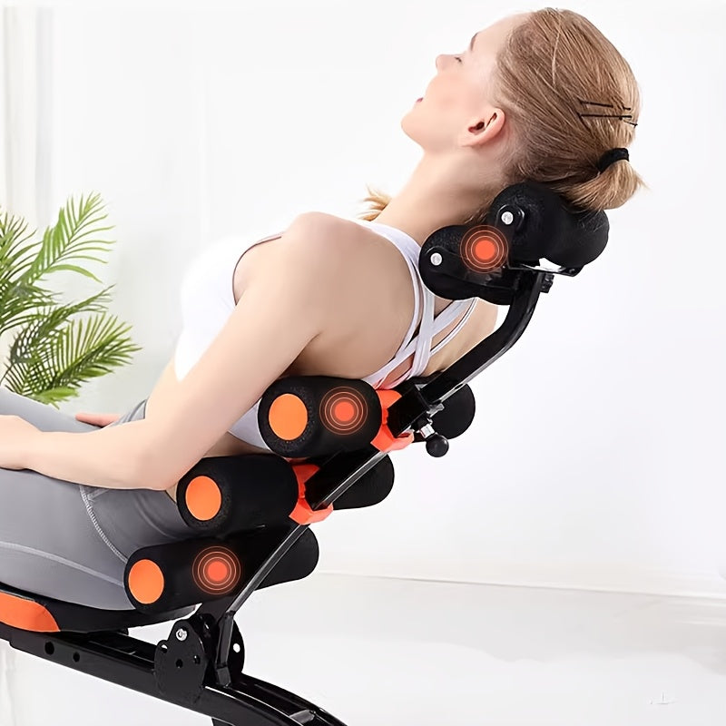 Multi-functional Segmental Fitness, Adjustable Headrest, Exercise Equipment, Abdominal Exercise Adjustable Sit-up, Sit up Exercise Equipment, Home Exercise, Abdominal Trainer, Recliner Exercise Chair, Pedal, Pull Rope