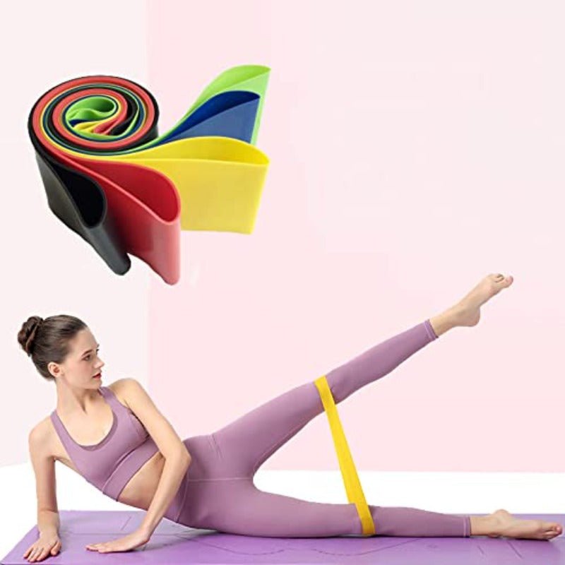 Exercise Training EquipmentsAdjustable Skipping Rope and 5 Loop Exercise Bands and Massage Ball Jump Rope and Stretch Bands for Home Gym Exercise to Men Women, Fitness Equipment, Strength Training, Multifunctional Bands, Adjustable Resistance