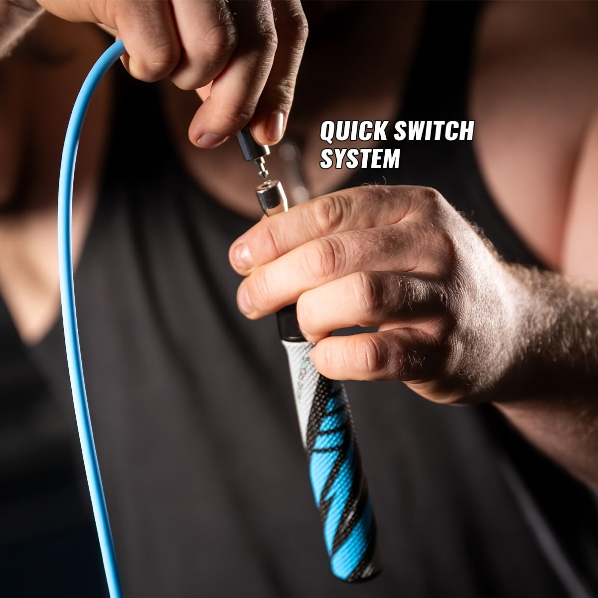 Hererope Weighted Jump Rope System with Interchangeable Weights (1\u002F6lb, 1\u002F4lb, 1\u002F2lb) - Precision Ball-Bearing Suitable for Fitness, Speed Training, Endurance & Total Body Workout - Anti-Slip Grip Jump Ropes for Gym, Men & Women