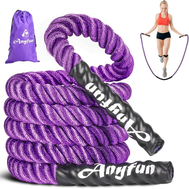 1 Weighted Jump Rope for Women | Non-woven Material, Mixed Color, Ideal for Strength Training, Weight Loss, Total Body Workout, Home Gym Use