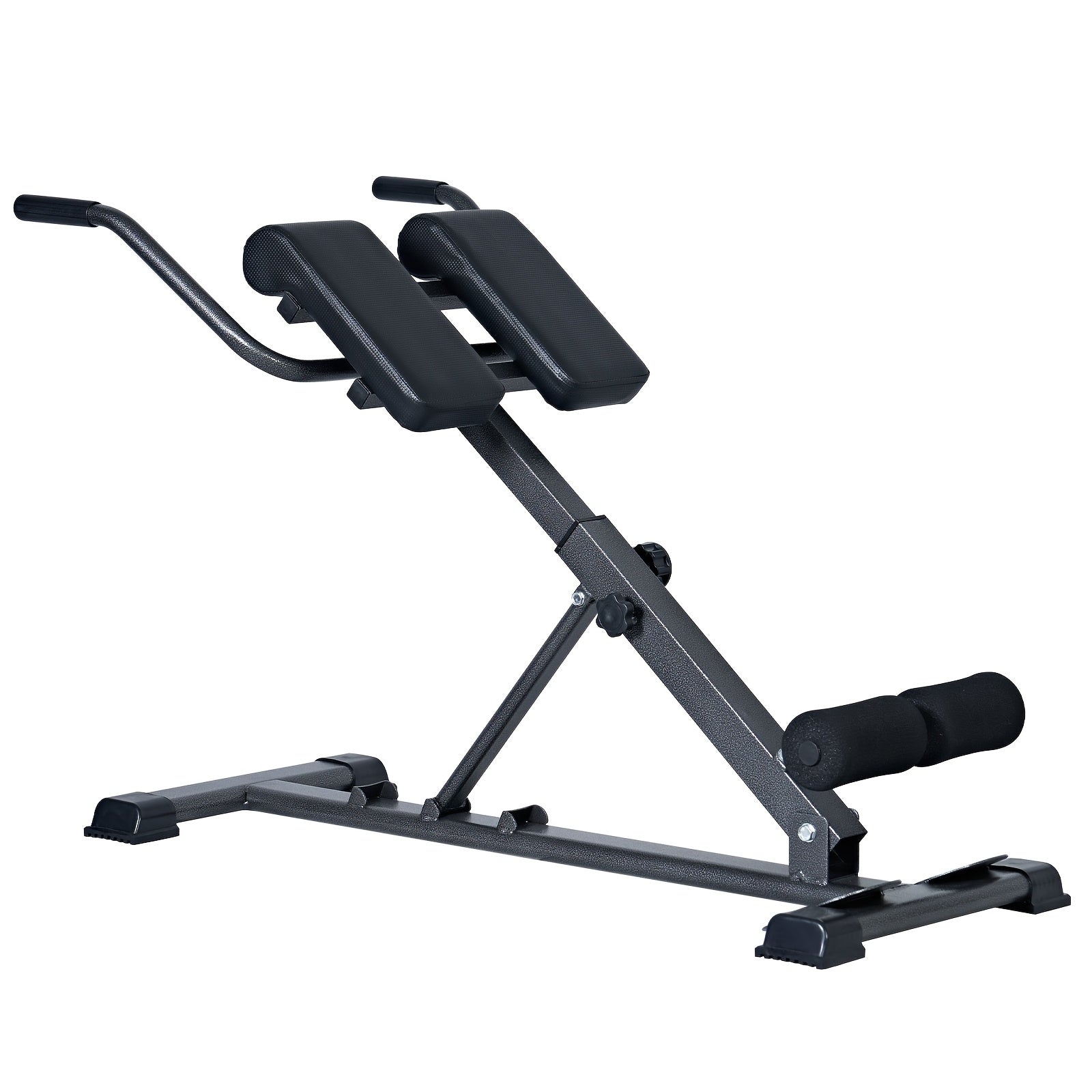Sogesfurniture Adjustable Roman Chair Back Extension Machine, Hyperextension Bench for Hamstring, Roman Chair Exercise Equipment Back Extension, Foldable Exercise Equipment for Home Gym