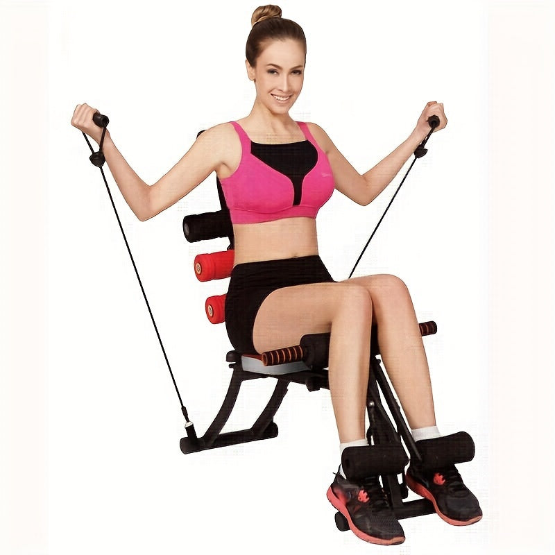 Ab Workout Equipment, Ab Machine, Multi-Functional Adjustable Ab Trainer, Ab Workout Bench for Home Gym, Sit Up Machine for Abdominal, Exercise Chair for Full Body Workout