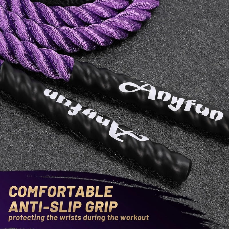 1 Weighted Jump Rope for Women | Non-woven Material, Mixed Color, Ideal for Strength Training, Weight Loss, Total Body Workout, Home Gym Use