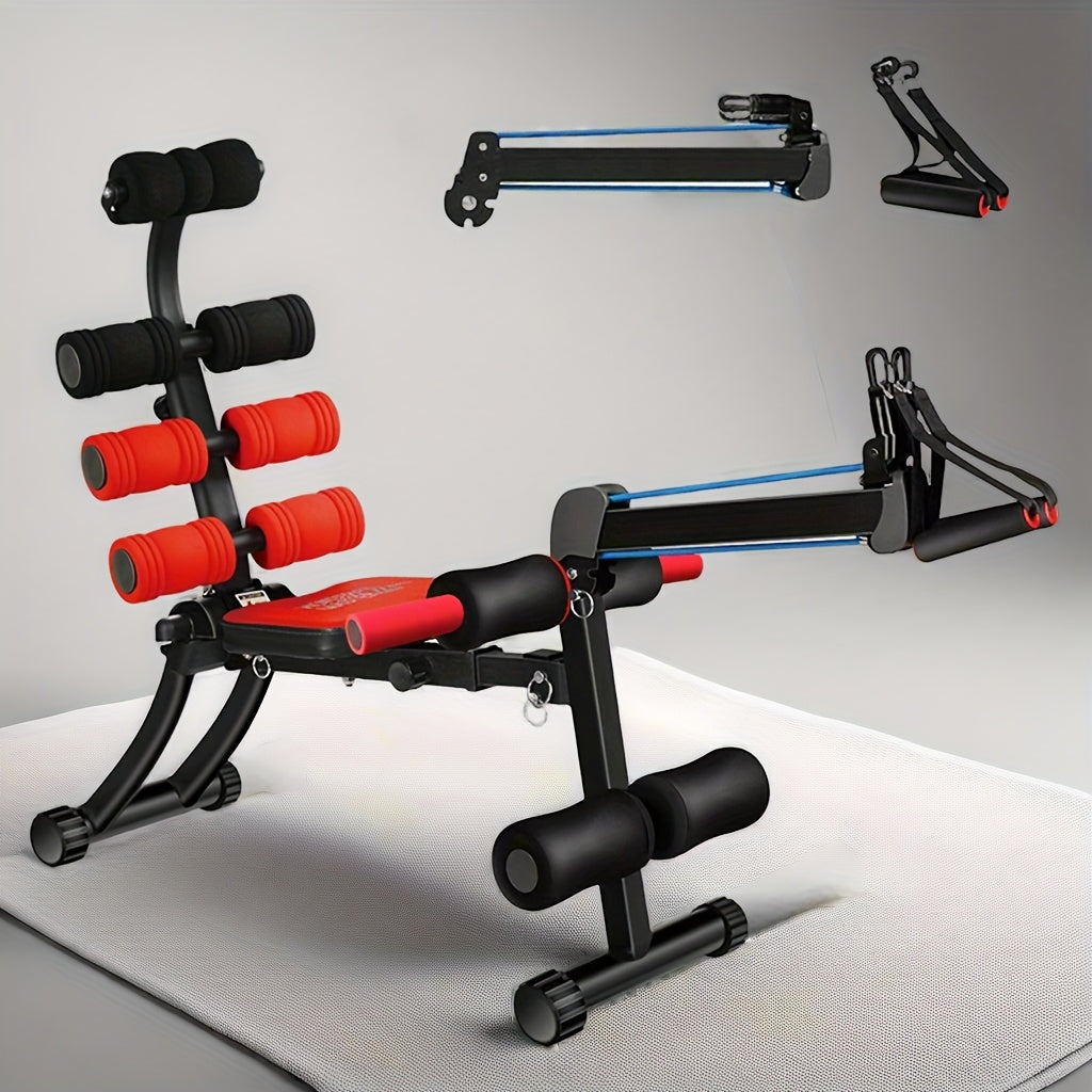Ab Workout Equipment, Ab Machine, Multi-Functional Adjustable Ab Trainer, Ab Workout Bench for Home Gym, Sit Up Machine for Abdominal, Exercise Chair for Full Body Workout