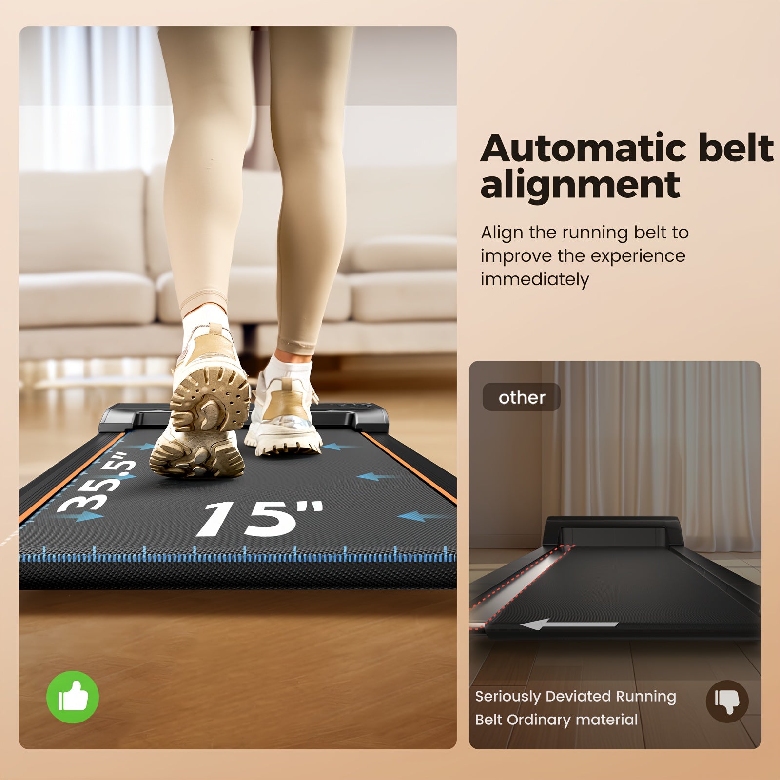 Portable Under Desk Walking Pad Treadmill, Support 2.5HP Lightweight Home Office Fitness Treadmill, 2-in-1 Walking Pad for Walking And Jogging Quiet, 265Lbs Capacity with Remote Control & LED Display, Stepping, Walking Training, Weight Loss for Women