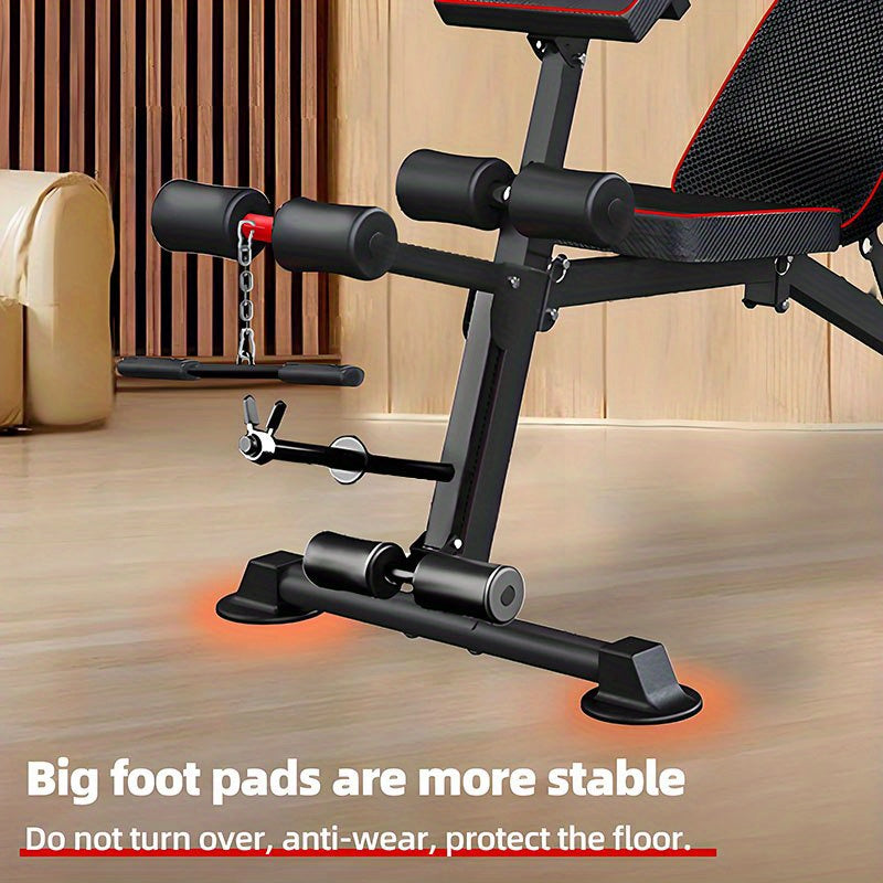 Multi-function Dumbbell Stool, Multi-gear Backrest Adjustment, Abs Press, Adjustable Fitness Chair, Sit-up Aid Fitness Equipment, Home Strength Training Equipment Men, Adjustable Press Chair Foldable Bird Stool