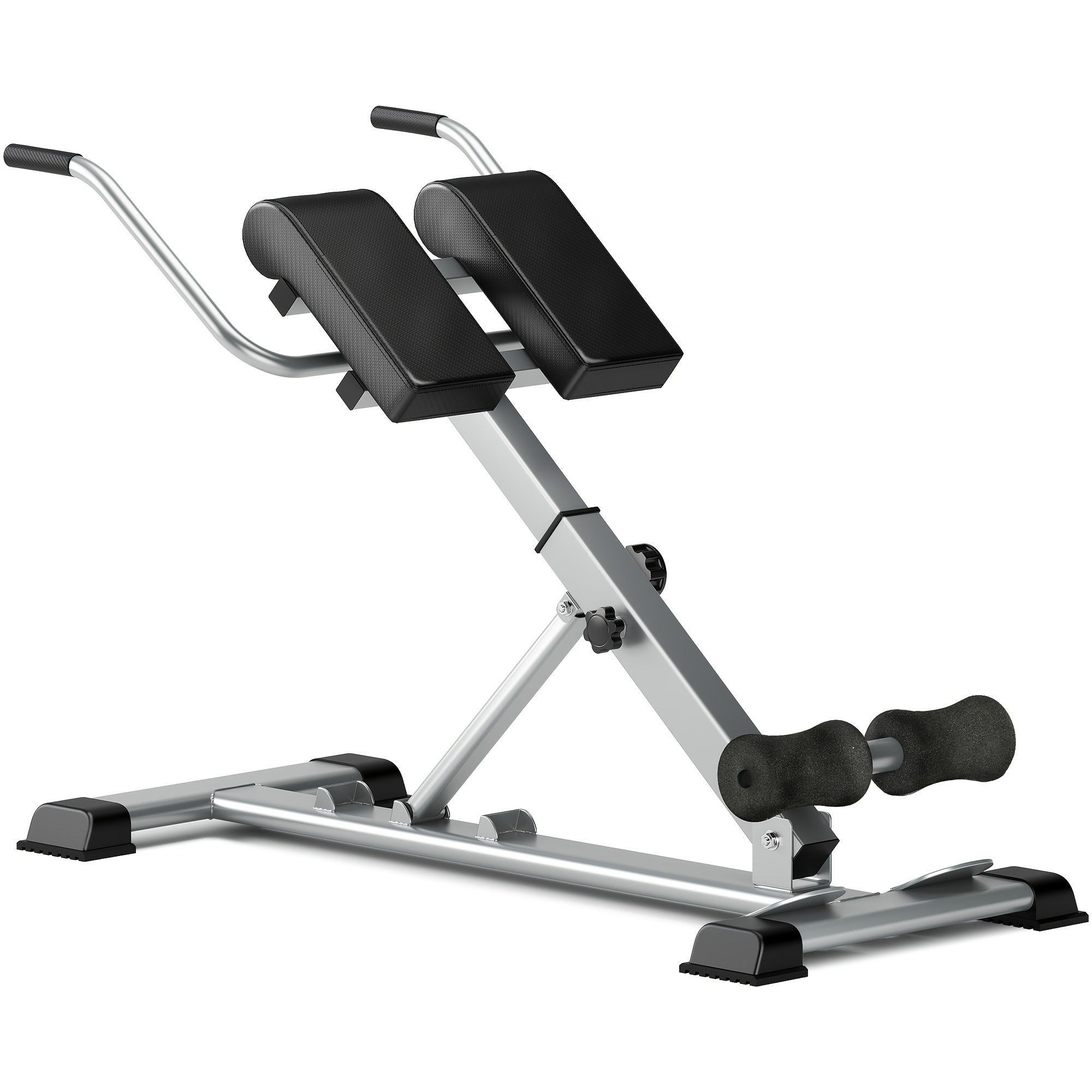 Sogesfurniture Adjustable Roman Chair Back Extension Machine, Hyperextension Bench for Hamstring, Roman Chair Exercise Equipment Back Extension, Foldable Exercise Equipment for Home Gym