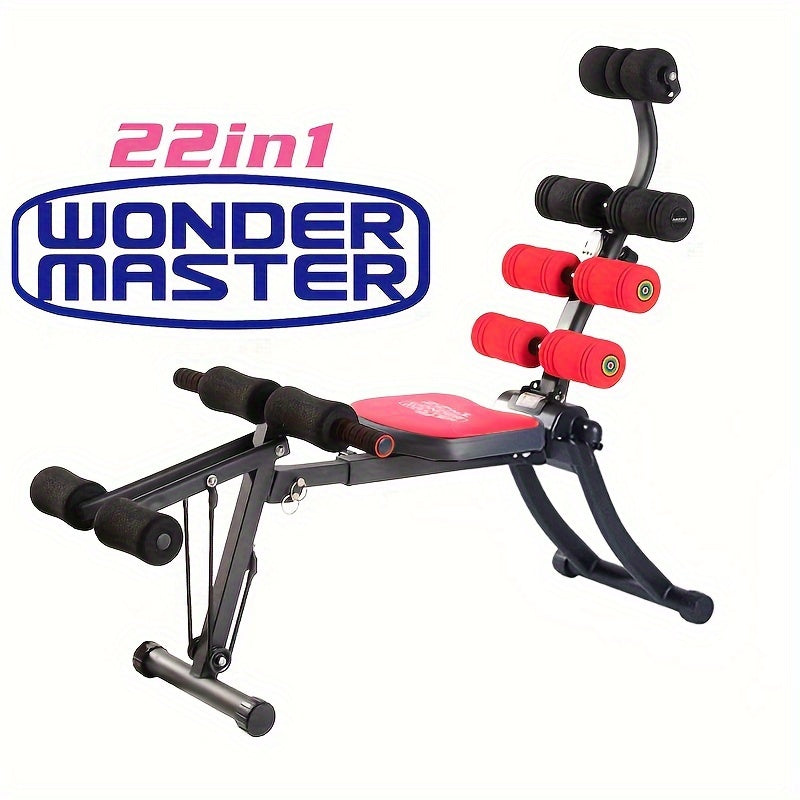 Ab Workout Equipment, Ab Machine, Multi-Functional Adjustable Ab Trainer, Ab Workout Bench for Home Gym, Sit Up Machine for Abdominal, Exercise Chair for Full Body Workout
