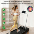 Treadmill with Incline, Small Treadmills for Home,Portable Electric Treadmill with Handles, Lightweight Walking Pad, Compact Running Treadmills, Walking Pad with Handle, 300LBS Capacity