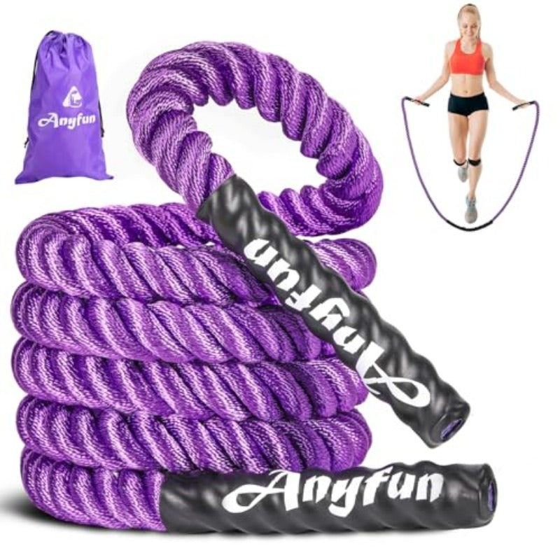 1 Weighted Jump Rope for Women | Non-woven Material, Mixed Color, Ideal for Strength Training, Weight Loss, Total Body Workout, Home Gym Use