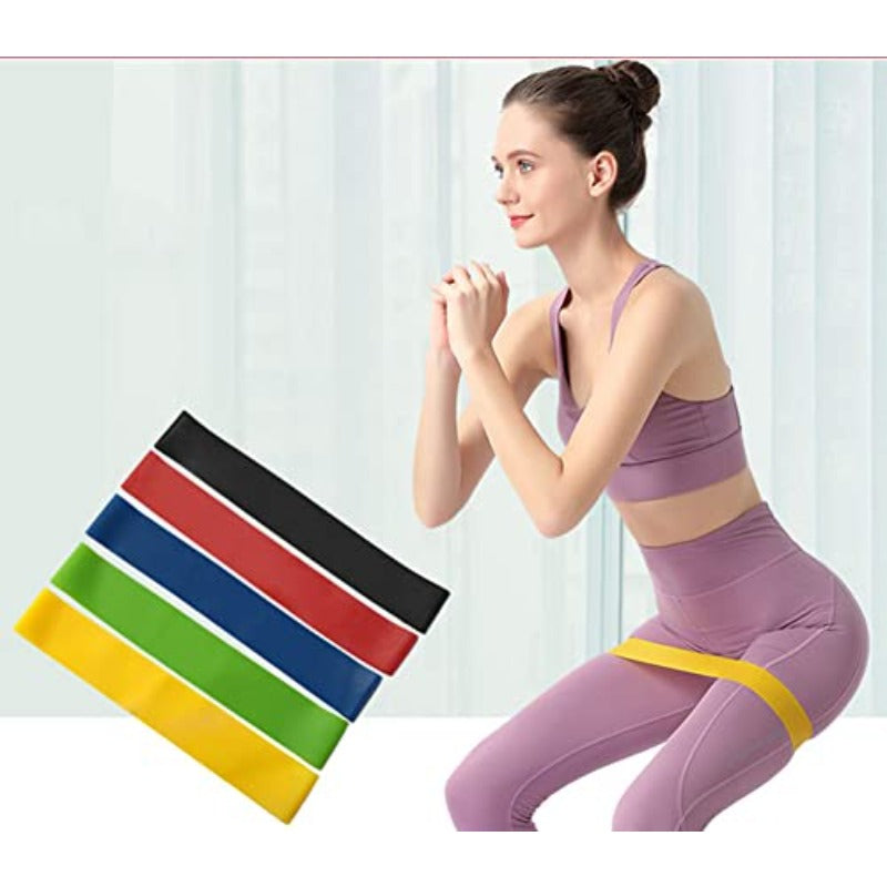 Exercise Training EquipmentsAdjustable Skipping Rope and 5 Loop Exercise Bands and Massage Ball Jump Rope and Stretch Bands for Home Gym Exercise to Men Women, Fitness Equipment, Strength Training, Multifunctional Bands, Adjustable Resistance